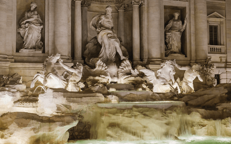 L'illuminazione al LED di Acea per la Fontana di Trevi