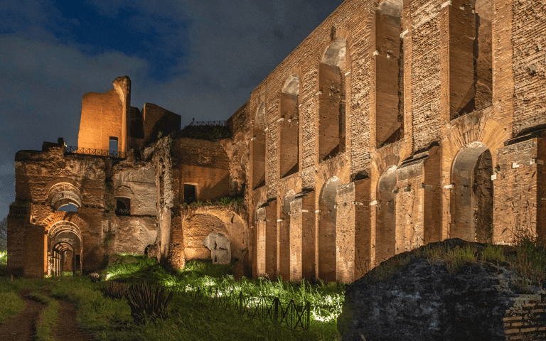 L'impianto di illuminazione del Palatino di Acea