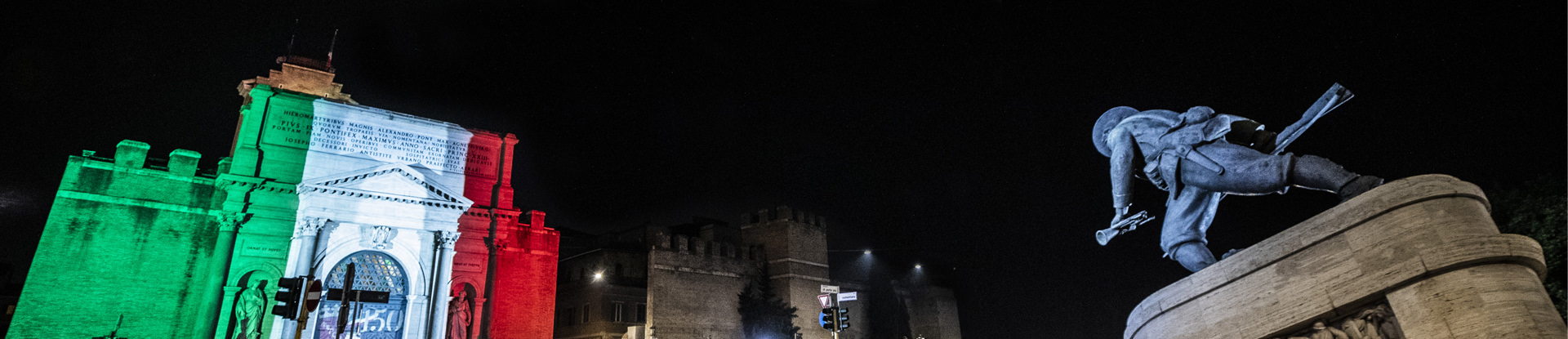 Acea, the artistic lighting system of Porta Pia