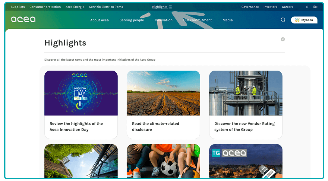 "Highlights" feature