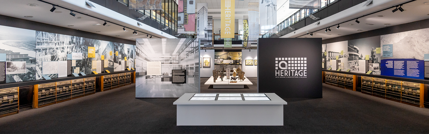 Salone del Pubblico, Acea Heritage exhibition area, at the Acea headquarters in Piazzale Ostiense, Rome.