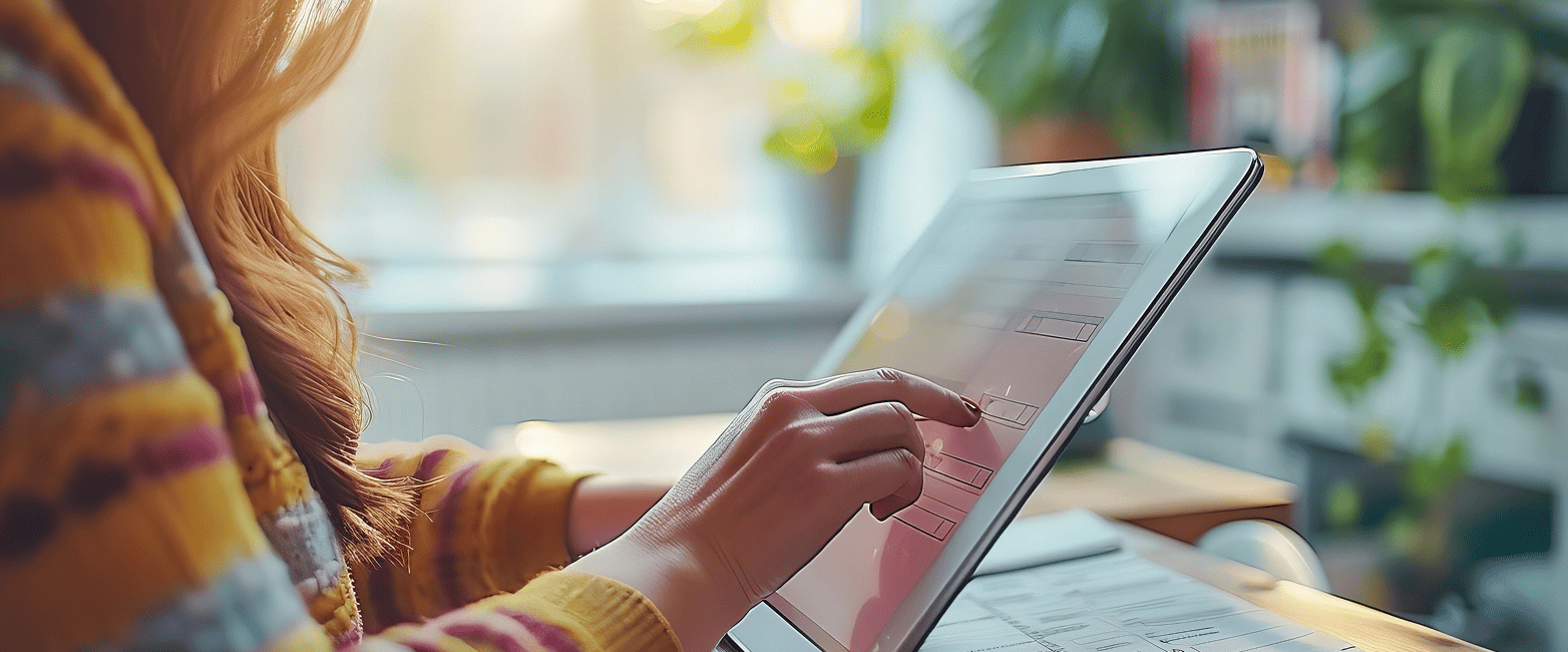Covadis e Vendor rating Donna consulta un tablet