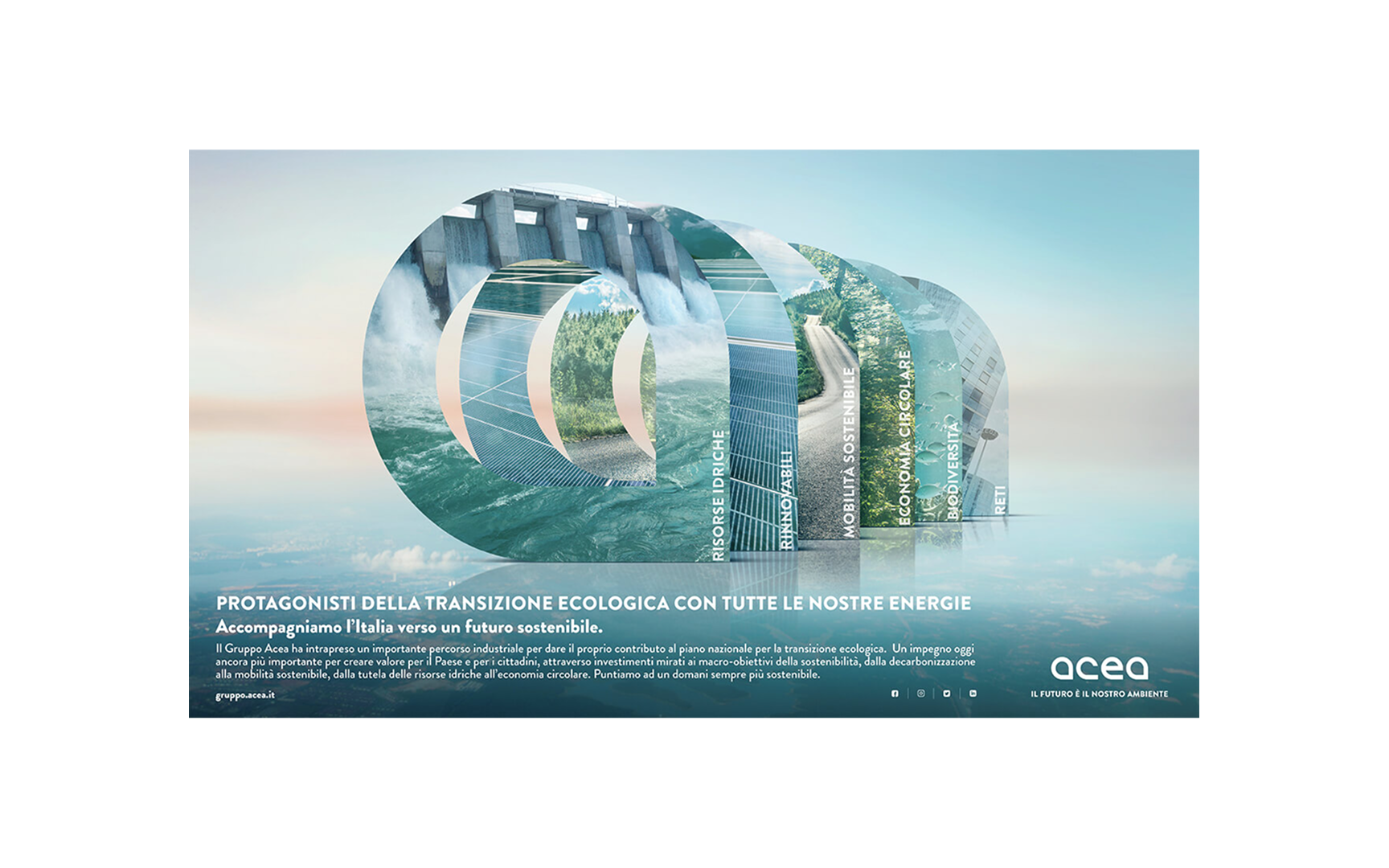 Poster of the campaign Protagonists of the ecological transition with all our strengths