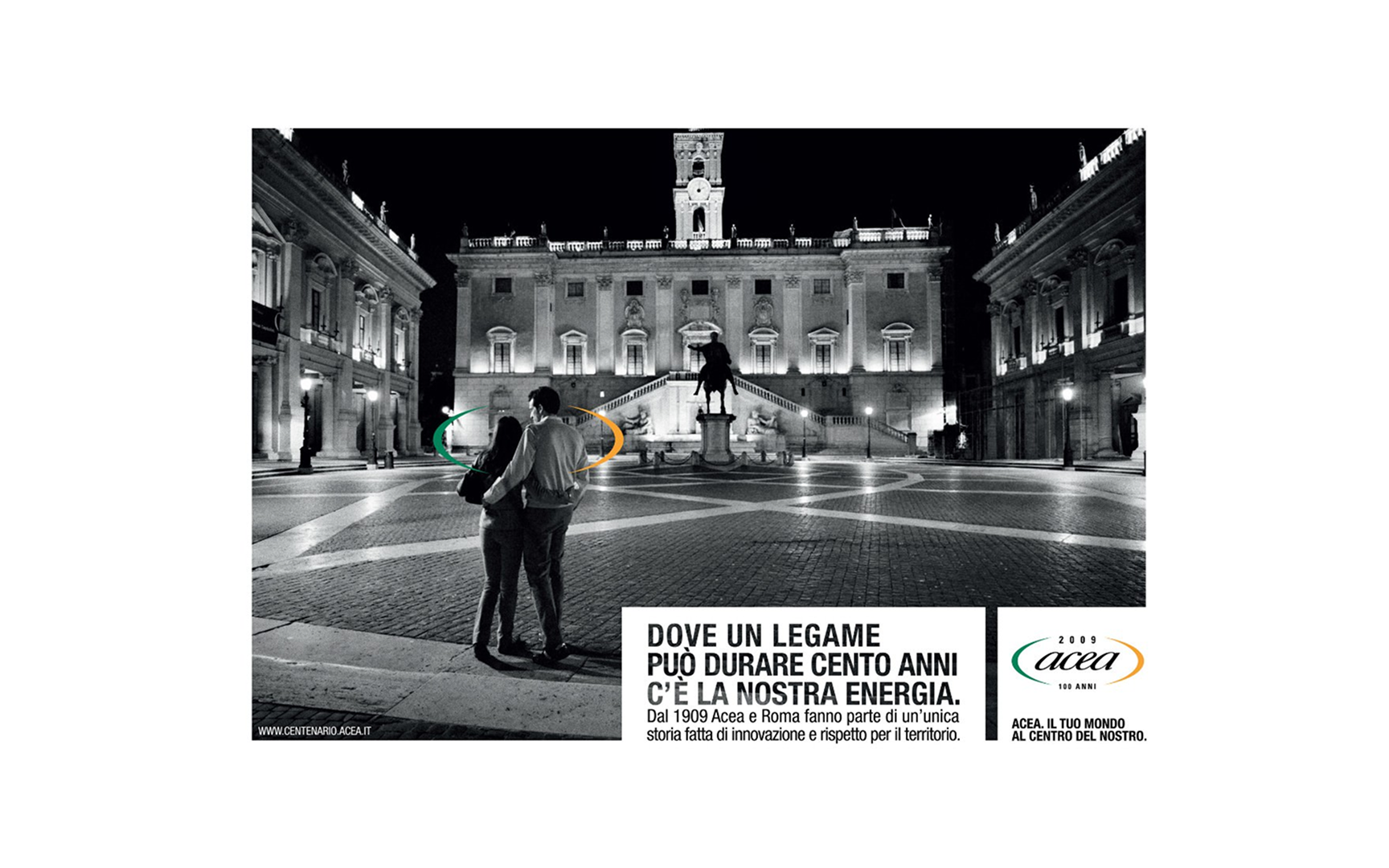 Poster of the campaign Acea. Your world at the centre of ours