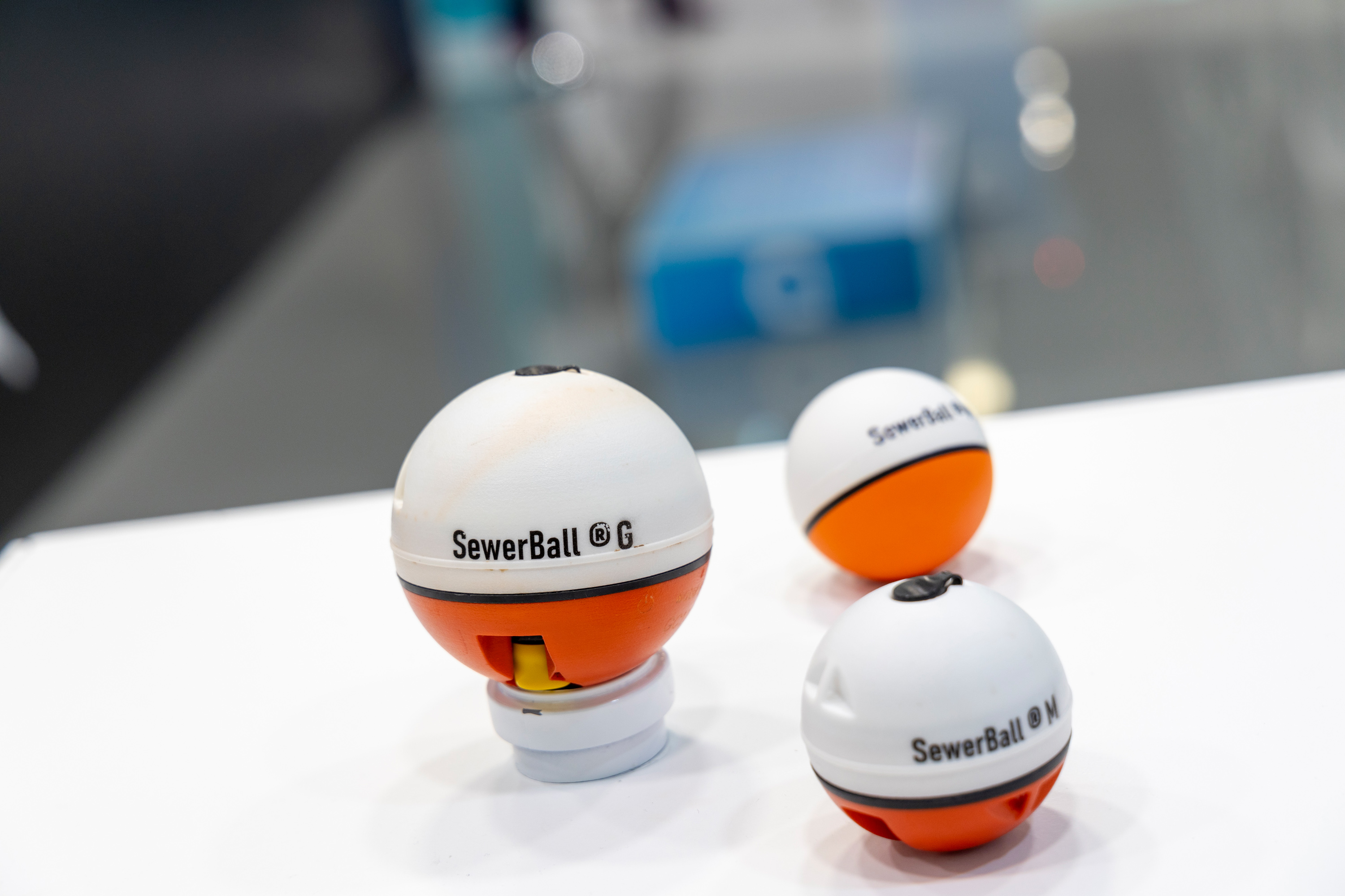 Close-up of the Acea Sewerballs