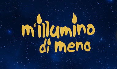 Logo of the m'illumino di meno event