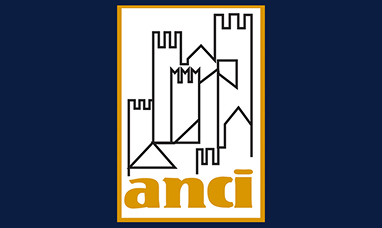 Anci assembly logo composed of a stylised castle and the anci writing