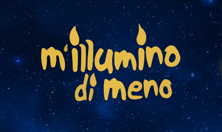 Logo of the m'illumino di meno event