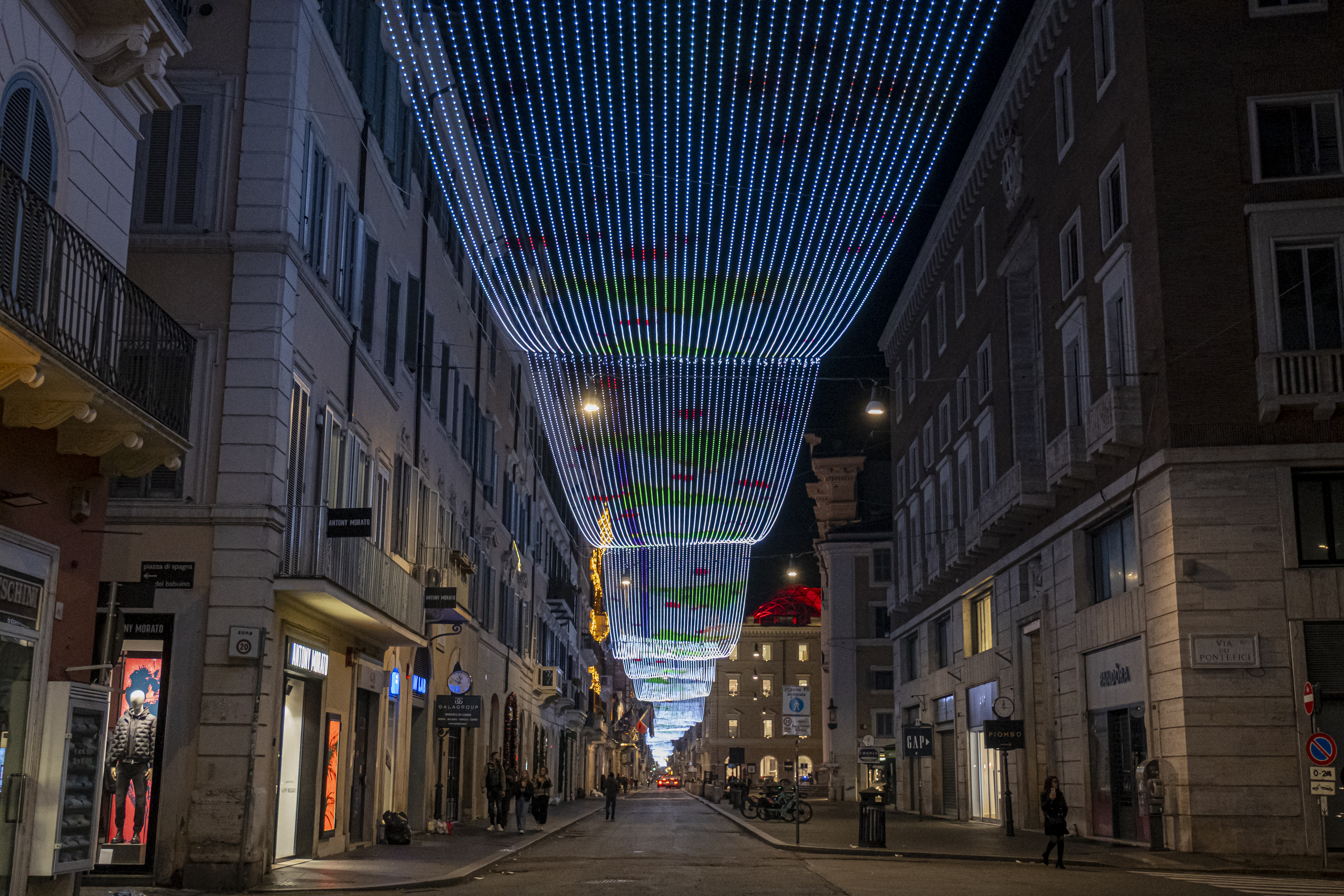 Luminaria di Natale a forma di logo acea