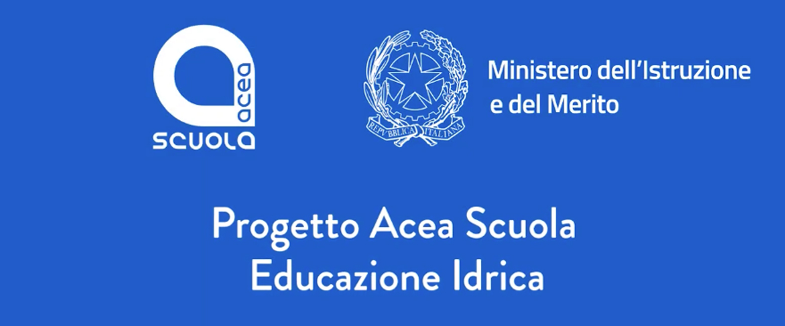 I loghi di Acea scuola, Repubblica italiana e ministero dell'istruzione e del merito