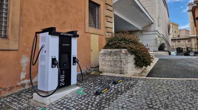 colonnine di ricarica progetto fotovoltaico musei vaticani